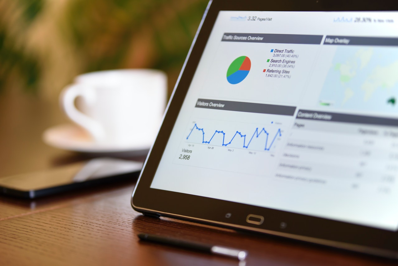 Digital software on a tablet.