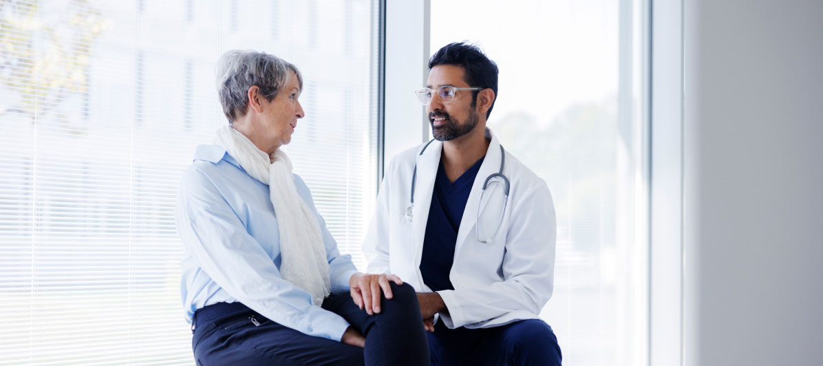 doctor with patient